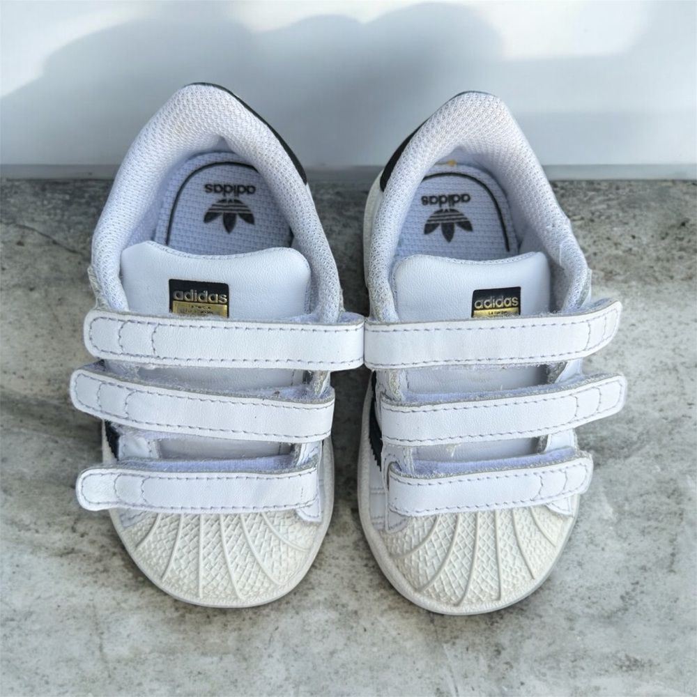 Adidas Kids White Sneakers